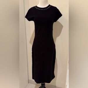 Bottega Veneta Black Fantail Dress